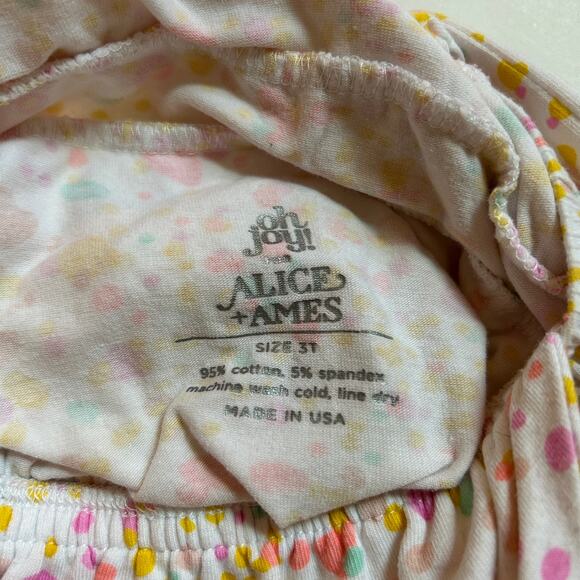 Alice + Ames Oh Joy! Ruffled Bubble Romper 3T - Picture 5 of 5